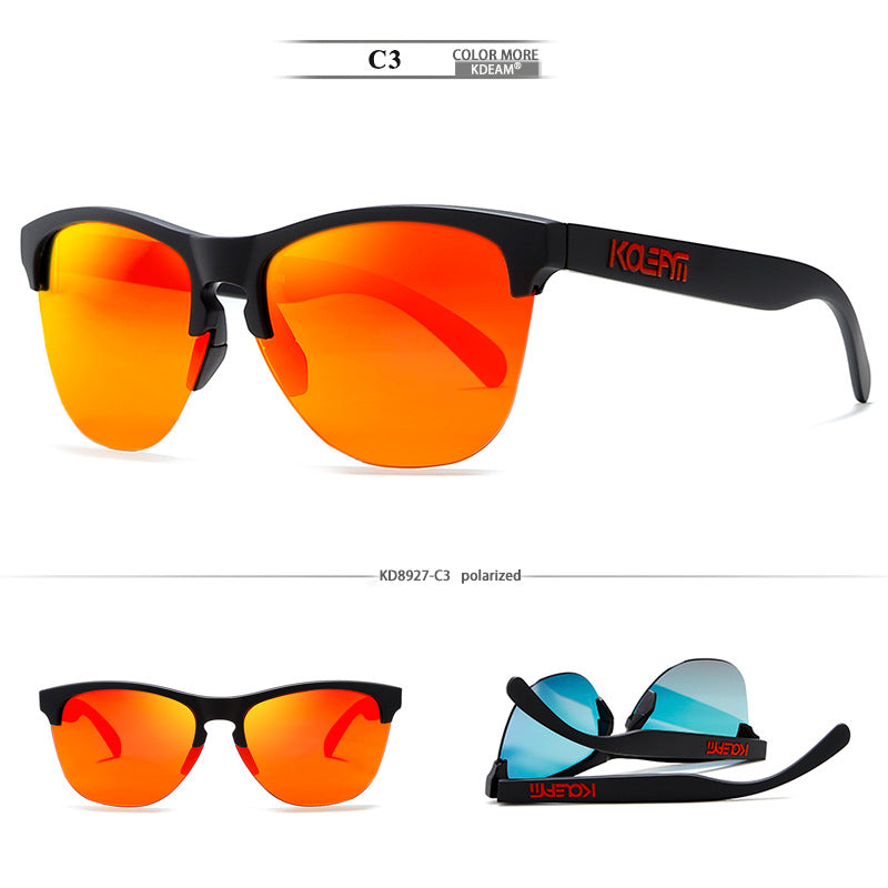 TR90 Half-frame Polarized Sunglasses European And American Men