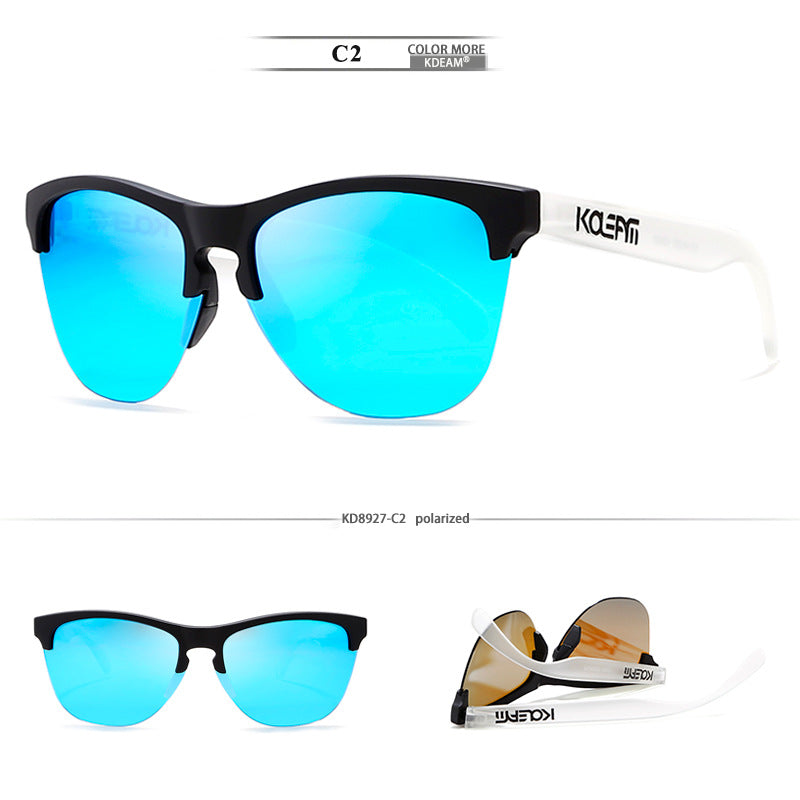 TR90 Half-frame Polarized Sunglasses European And American Men