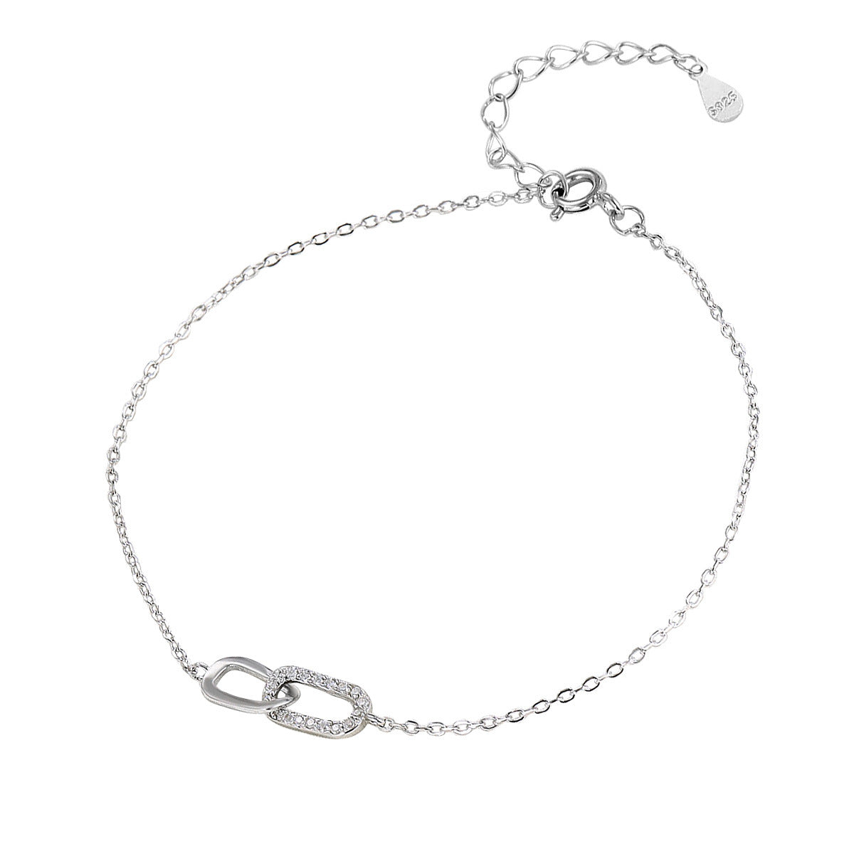 S925 Sterling Silver Mobius Strip Bracelet
